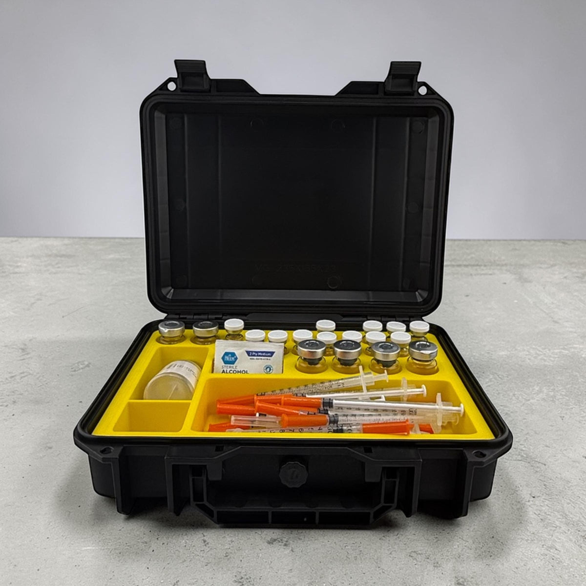 Peptide  Vial Storage Case And Syringer holder For 3ml 5ml & 10ml Vials VAULTFORGE24 TRT HRT Insulin