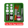 Peptides travel case, vials organizer for 3ml, 5ml and 10ml vials like glp1 glow tesamorelin reta lemon bottle or lipoc