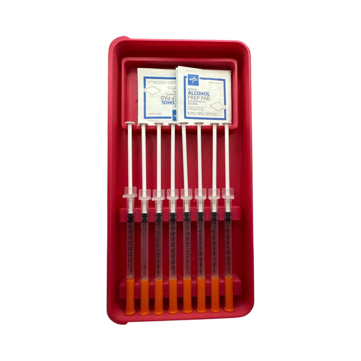 Syringe Storage Case Preloaded| Insulin, Peptides, Travel Organizer Prefilled