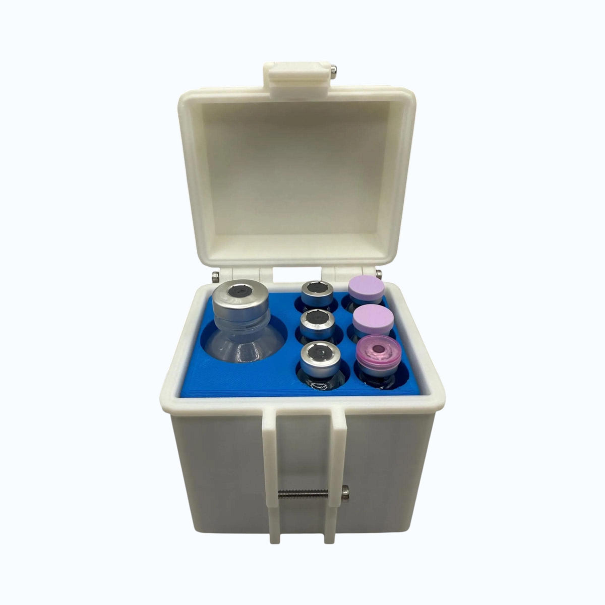 Peptide case Storage Box Holder For 6x 3ml vials + 1 × 30ml