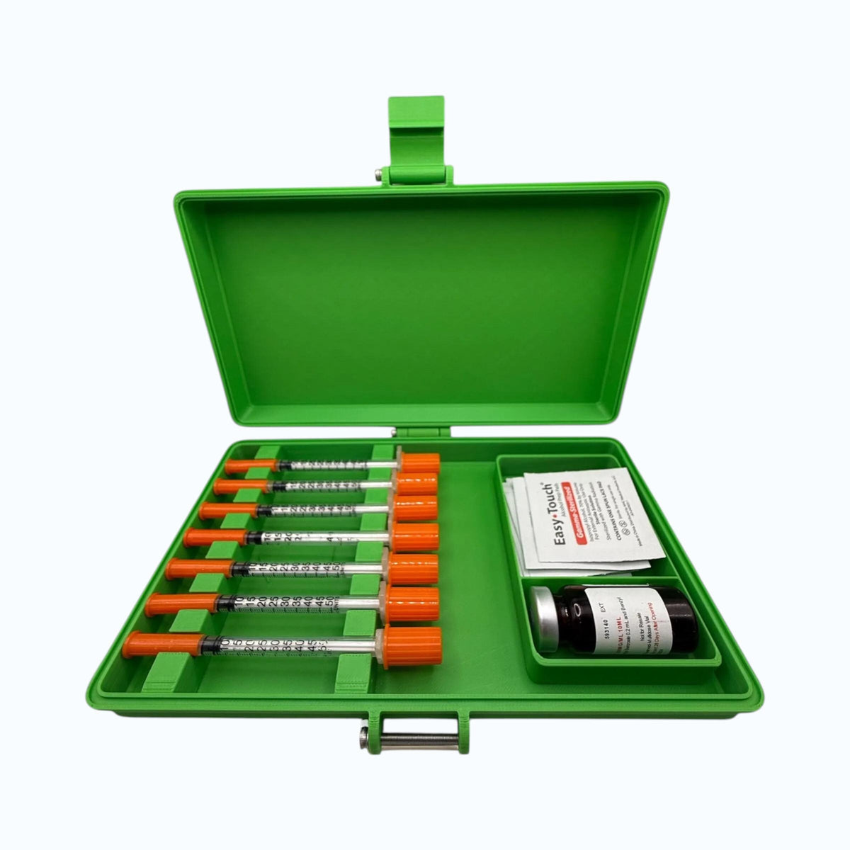 Syringe Case Holder  | Hold 7 Syringes, One 10ml Vial and Alcohol Pads Perfect For TRT PEPTIDES INSULIN