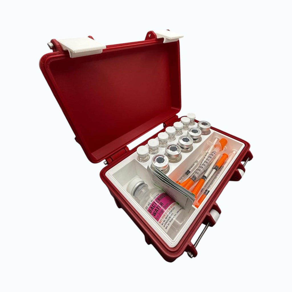 Peptide Vial Storage, Syringe Holder, Case Organizer