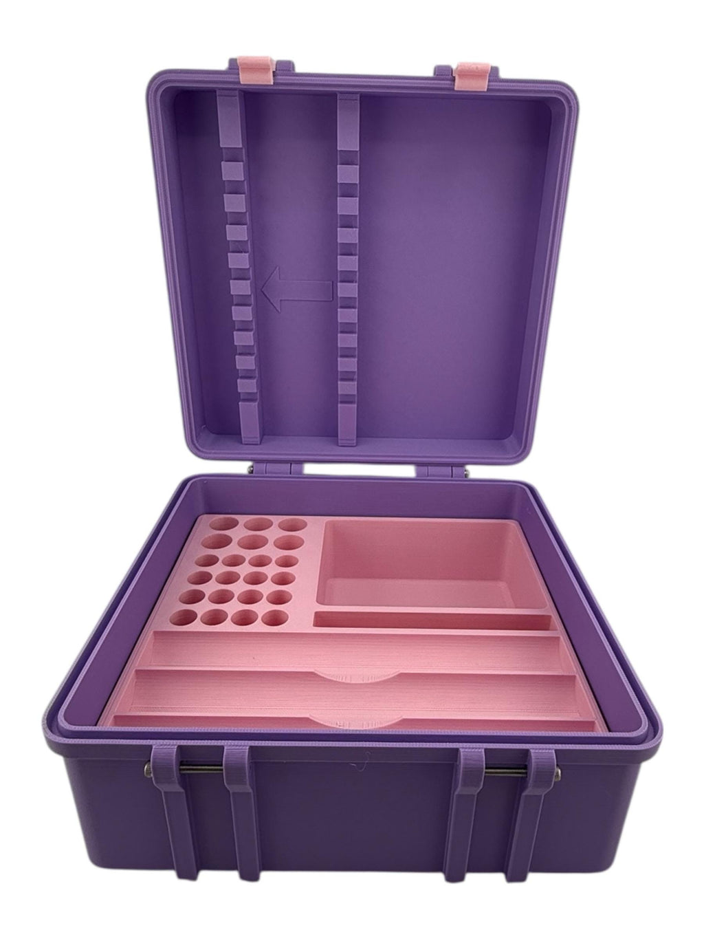 Peptide Pen Injector Case Storage | 3 Pen Organizer with Syringe Lid Holder, Vial Holder and accesories space
