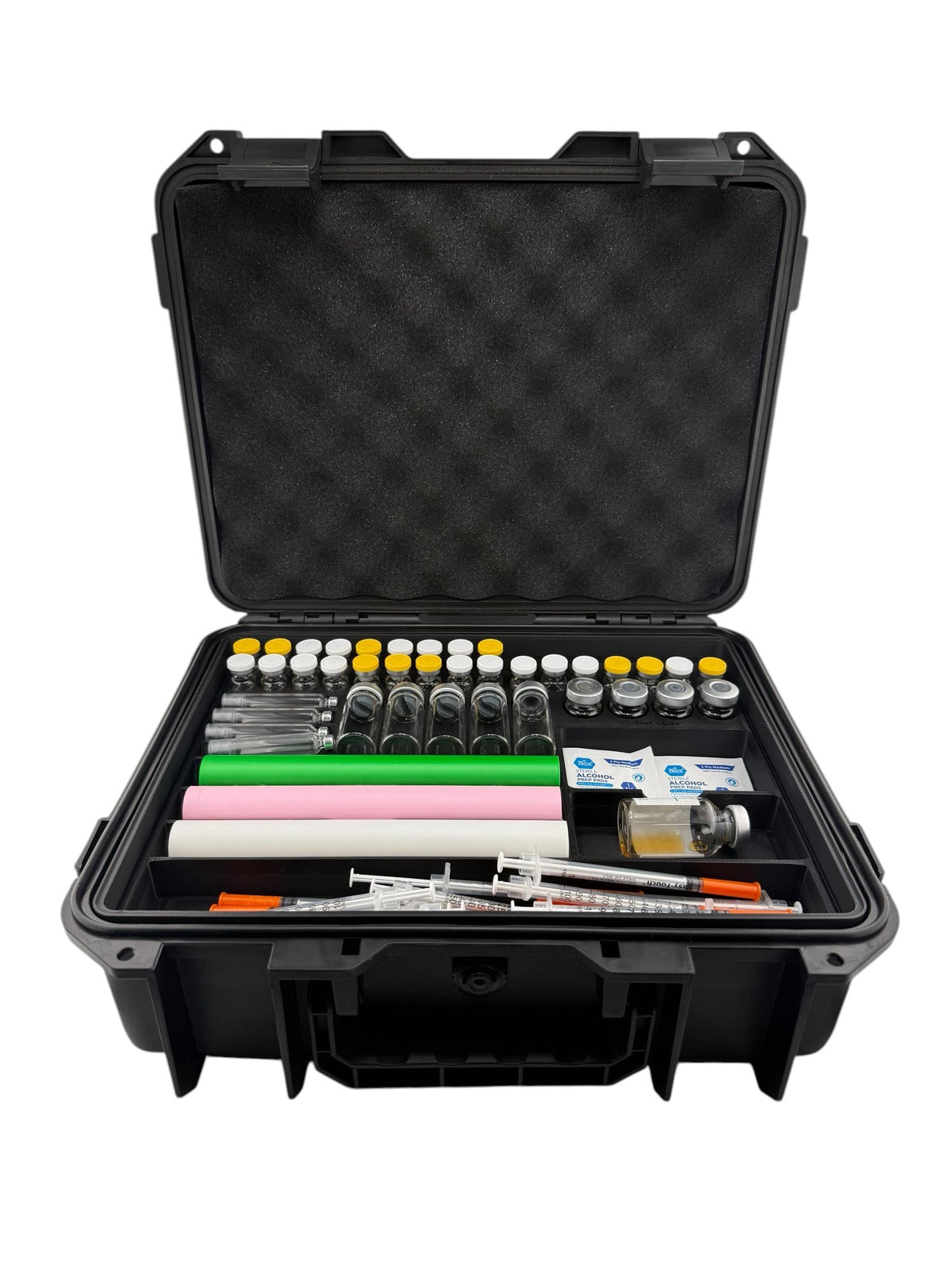 Peptide & Vial Storage Case Organizer – Pen And Cartridge Case Holder, Large Capacity Multiple Vials, Syringes and Supplies