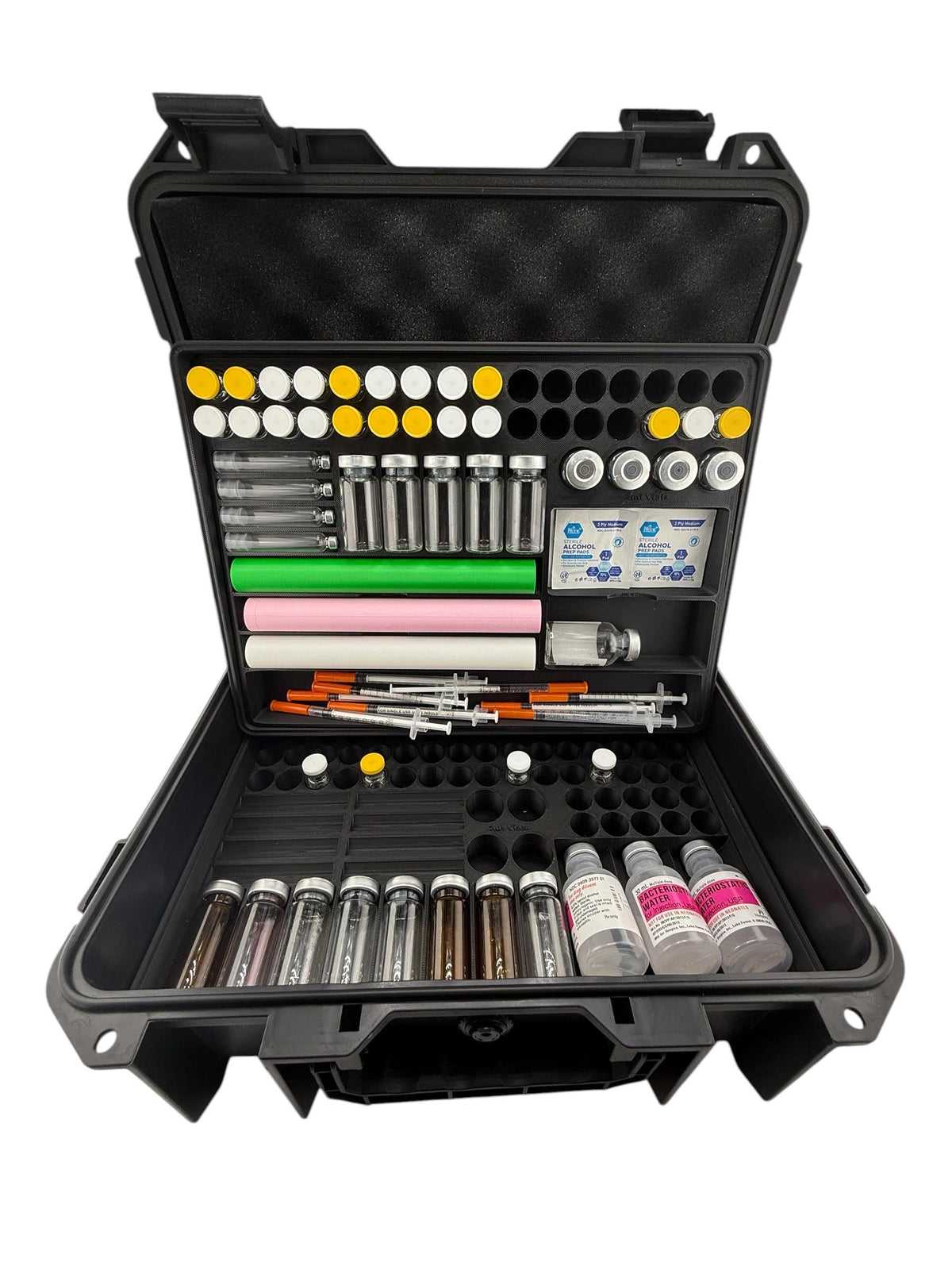 Peptide & Vial Storage Case Organizer – Pen And Cartridge Case Holder, Large Capacity Multiple Vials, Syringes and Supplies