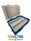 Cooler Peptide Vial Storage Case with Stainless Steel Ice Pack  3ml Vial Travel Container Insulin Cooling Case