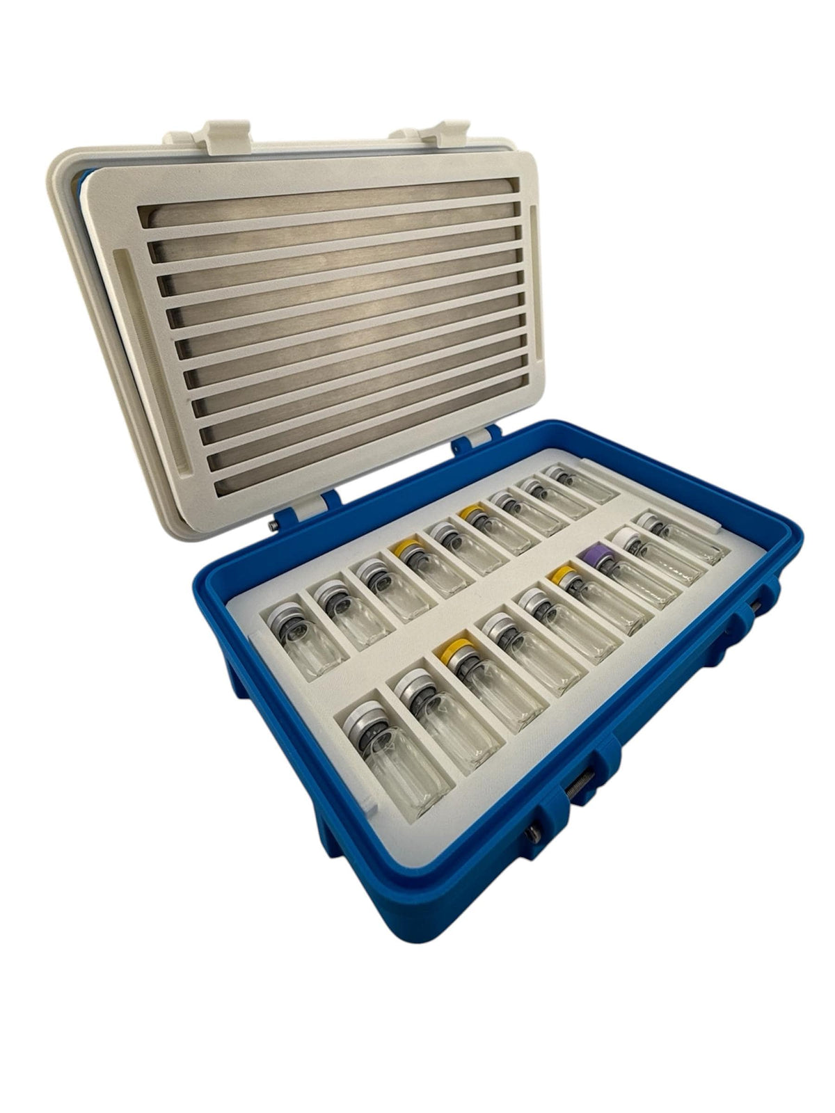 Cold Peptide Vial Storage Case with Stainless Steel Ice Pack  3ml Vial Travel Container Insulin Cooling Case