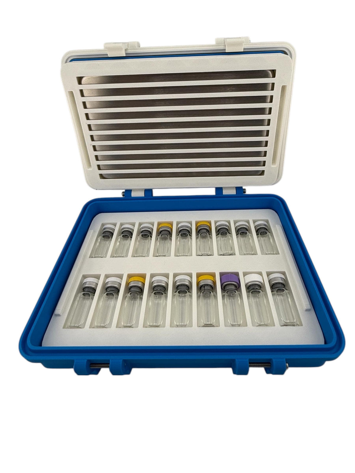 Cold Peptide Vial Storage Case with Stainless Steel Ice Pack  3ml Vial Travel Container Insulin Cooling Case