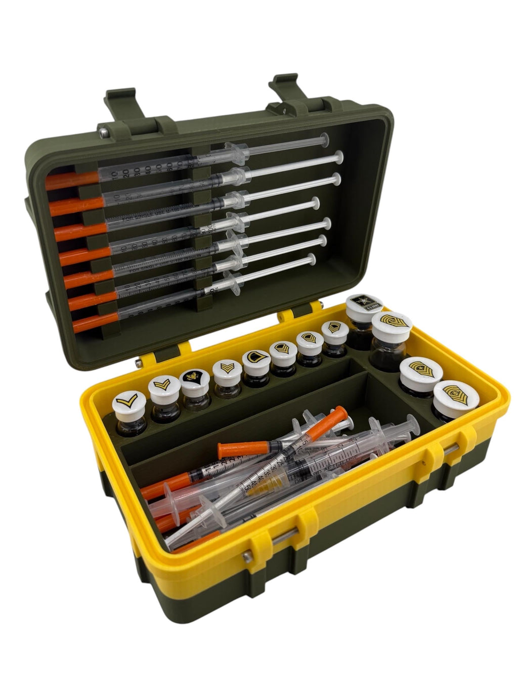 Peptide Vial Case, Preloaded Syringe Holder, Storage Organizer