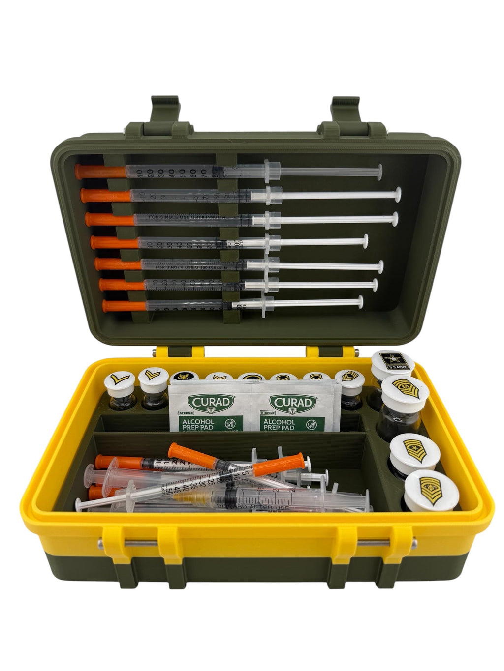 Peptide Vial Case, Preloaded Syringe Holder, Storage Organizer