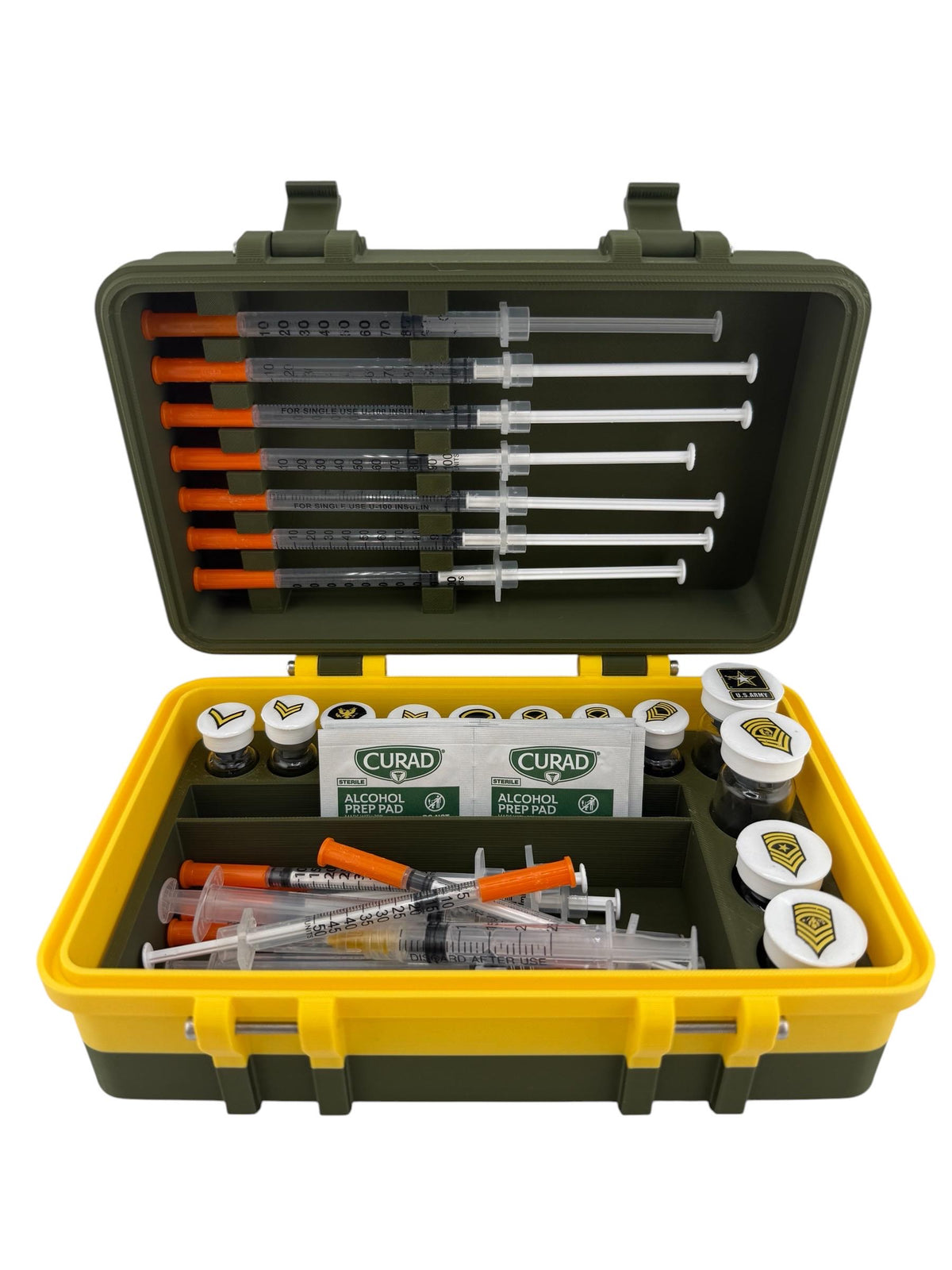 Peptide Vial Case, Preloaded Syringe Holder, Storage Organizer