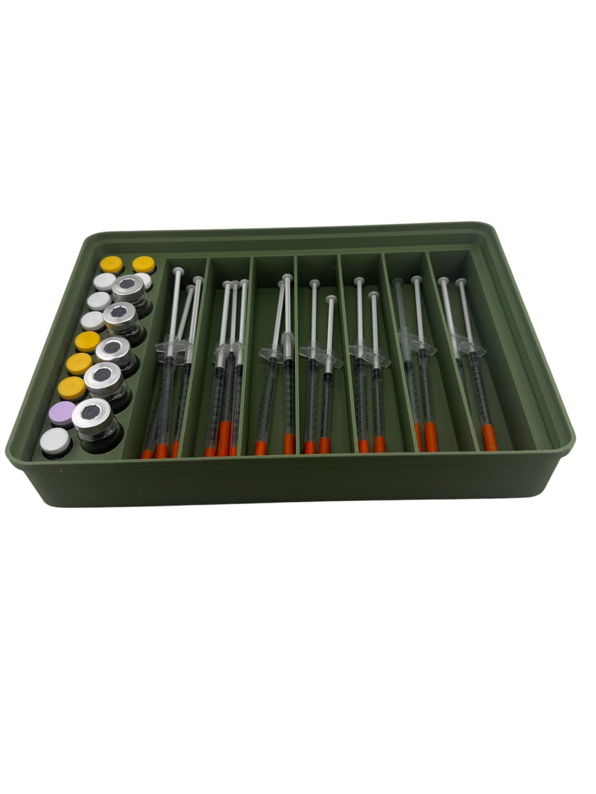 Peptide Vial Case, Preloaded Syringe Holder, Storage Organizer