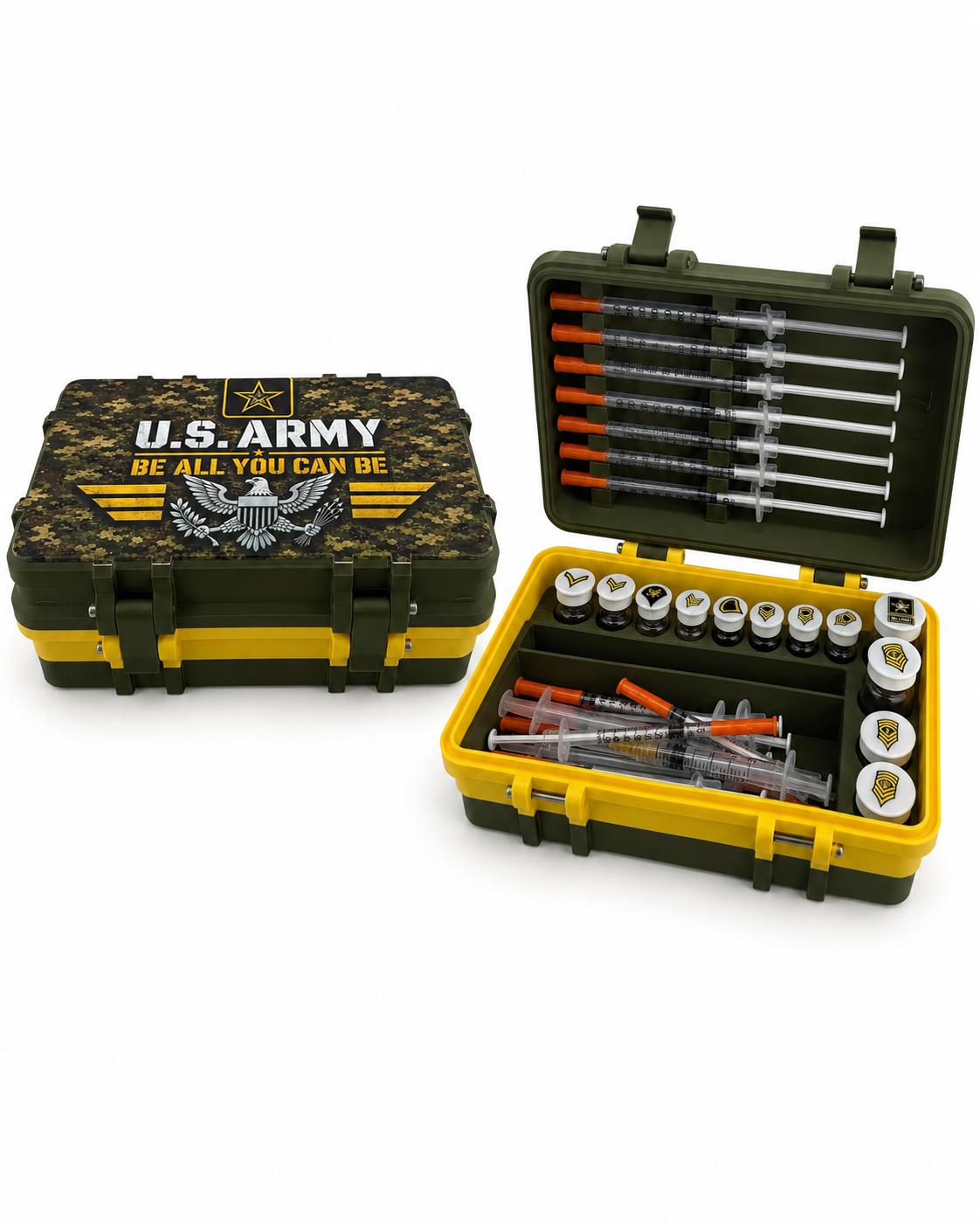 Peptide Vial Case, Preloaded Syringe Holder, Storage Organizer
