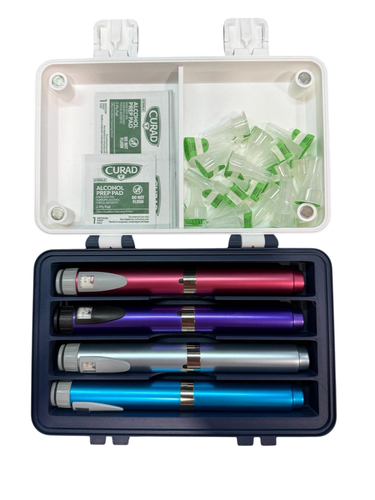 Peptide Pen  Storage Holder Supply with lid storage