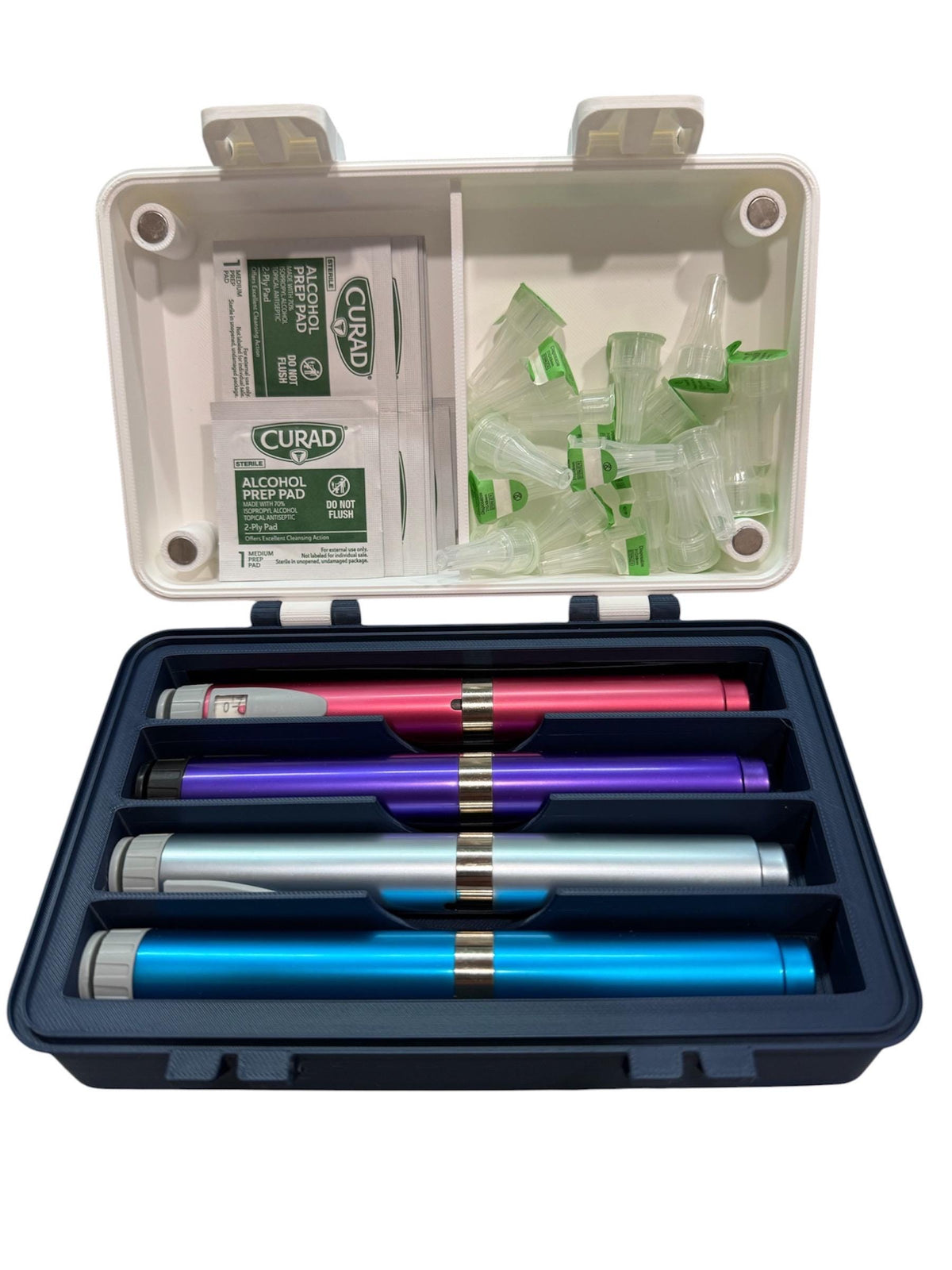 Peptide Pen  Storage Holder Supply with lid storage