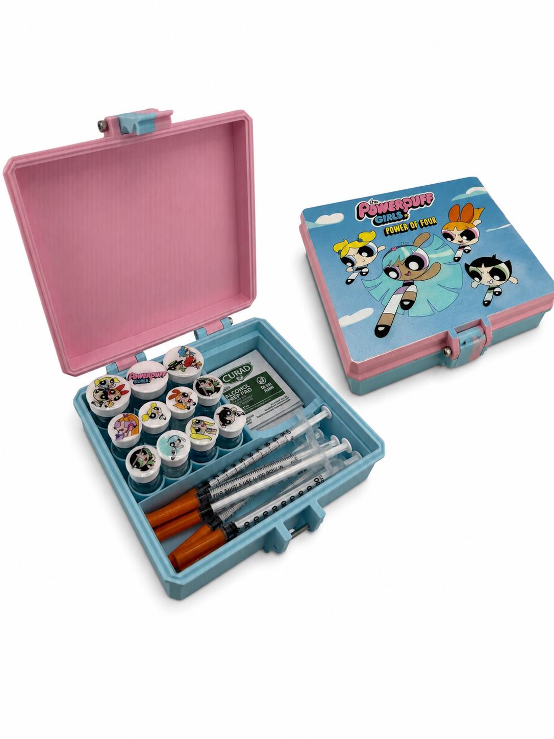Peptide case, vial organizer for 3ml and 5ml vials Powerpuff GirlsTheme